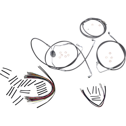 Magnum Shielding #589021 - XR Handlebar Installation Kit - 12"-14" Ape Hangers - '09-'12 FLTRSE - Stainless Steel