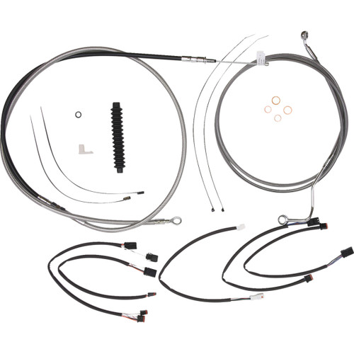 Magnum Shielding #5891021 - XR Handlebar Installation Kit - 12"-14" Ape Hangers - '21-'24 FLHRXS - Stainless Steel/Chrome