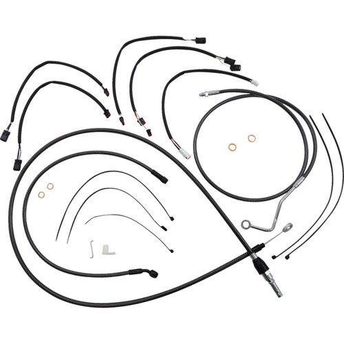 Magnum Shielding #4871132 - Black Pearl™ Designer Handlebar Installation Kit - 15"-17" - '21-'23 FLHRXS