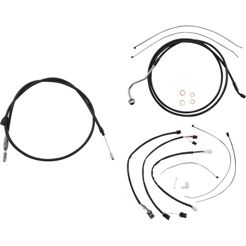 Magnum Shielding #4861152 - XR Handlebar Installation Kit - 15"-17" Ape Hangers - '21-'22 FLHR - Black
