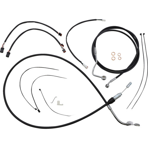 Magnum Shielding #4891172 - XR Handlebar Installation Kit - 15"-17" Ape Hangers - '21 FLH - Black/Chrome