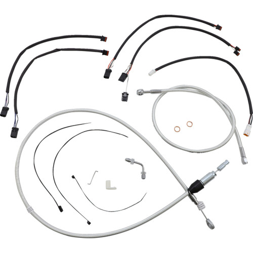 Magnum Shielding #3871181 - Sterling Chromite II® Designer Handlebar Installation Kit - 12"-14" - '18-'24 Softail