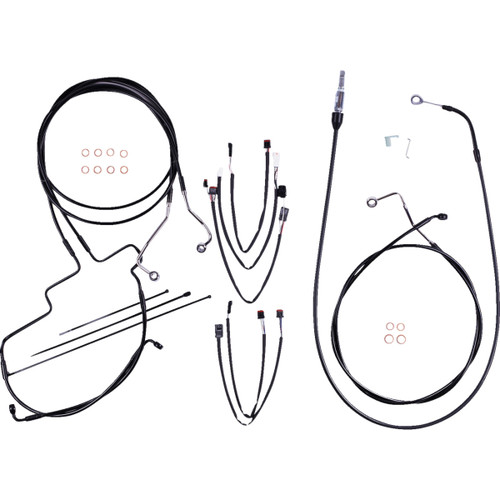 Magnum Shielding #4861192 - XR Handlebar Installation Kit - 15"-17" Ape Hangers - '21-'22 FLH - Black