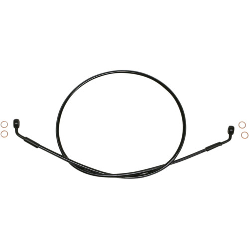 Magnum Shielding #SBB0606-46 - Brake Line - EZ Align - Stainless Steel - Black