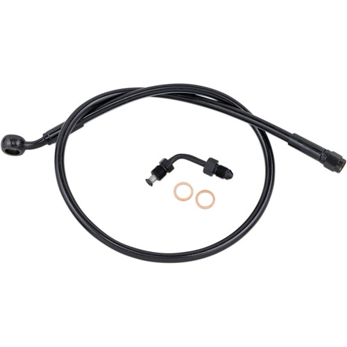 Magnum Shielding #SBB1501-27 - Brake Line - Upper with Adapter - Black