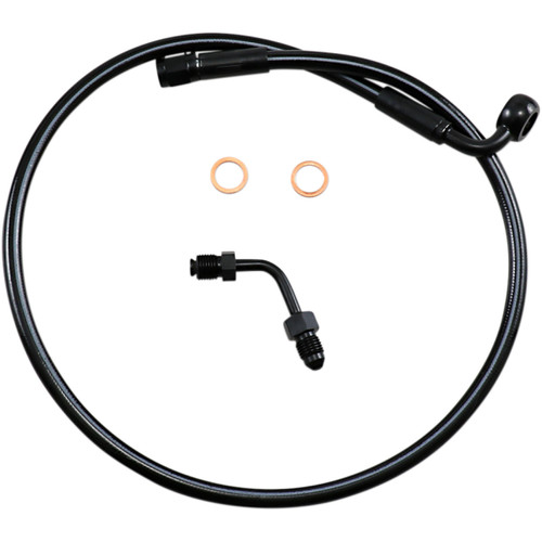 Magnum Shielding #SBB1502-27 - Brake Line - Upper with Adapter - Black