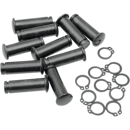 Drag Specialties - Pivot Pin/Clip Kit - Lever - 10 Pack - Black