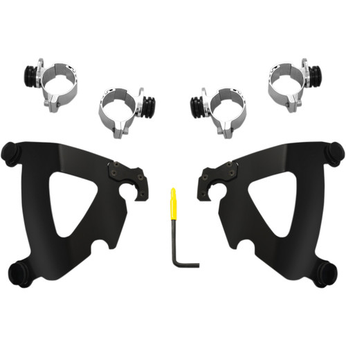 Memphis Shades #MEB2030 - Road Warrior Mounting Kit - Black - FXD