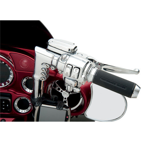 Drag Specialties - Switch Cap Kit - Audio/Cruise - Chrome