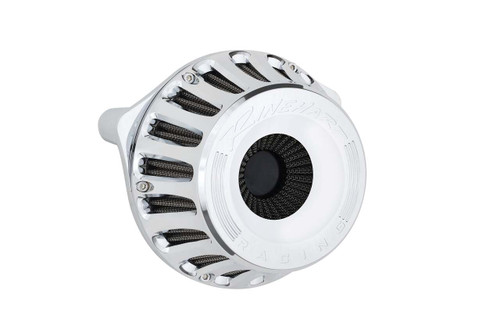 Rinehart Racing 910-0101C - Moto Series Inverted Air Cleaner - 2008-2016 Twin Cam (Fly by Wire) / Chrome