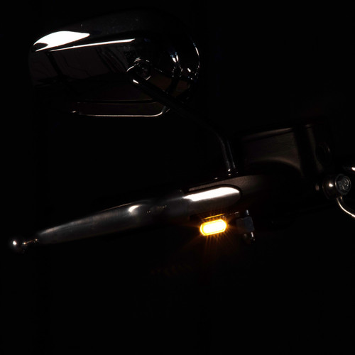 Hogworks Led Handlebar Drl / Turn Signals for Harley® Dyna / Softail / Sportster | Chrome