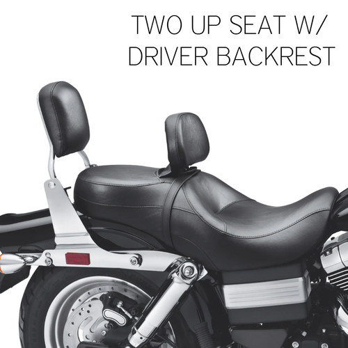 Hogworks Rain Cover for Harley Davidson® Two Up Seat with Driver Backrest From Hogworkz®