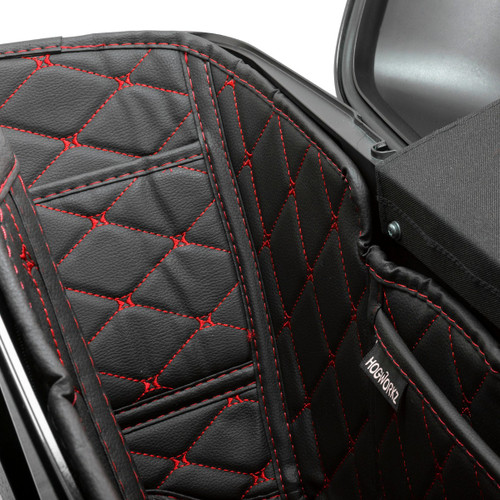 Hogworks Hogworkz® Standard Saddlebag Liners '14-'25 | Black w/ Red Stitching Fits Harley® Oem