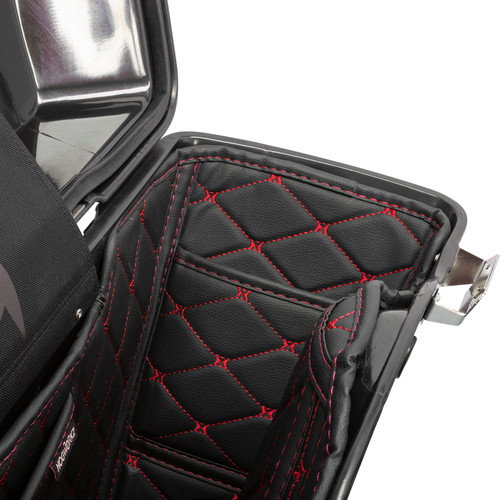 Hogworks Hogworkz® Standard Saddlebag Liners '94-'13 | Black w/ Red Stitching Fits Harley® Oem