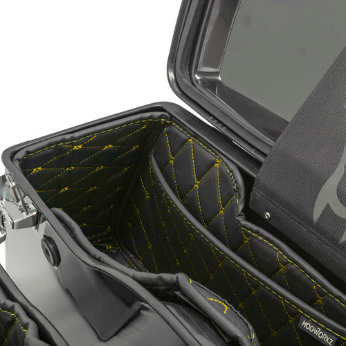 Hogworks Hogworkz® Standard Saddlebag Liners '94-'13| Black w/ Gold Stitching Fits Harley® Oem