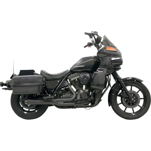 Bassani Xhaust #1FXRFB - Road Rage 2:1 Exhaust - Black - FXR