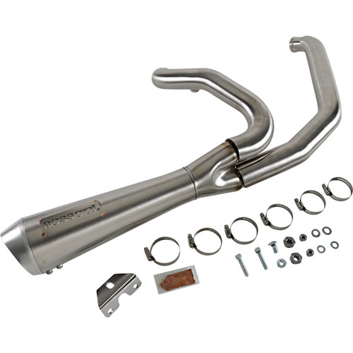 Bassani Xhaust #1F42SS - Short 2:1 Exhaust for FL - Stainless Steel