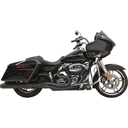 Bassani Xhaust #1F58RB - B4 2:1 Exhaust - Black - Straight Can