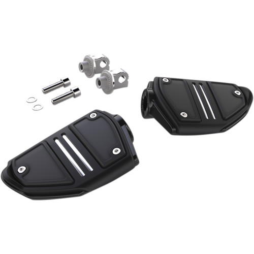 Ciro #61425 - Twin Rail Foot Pegs - With Mount - Black