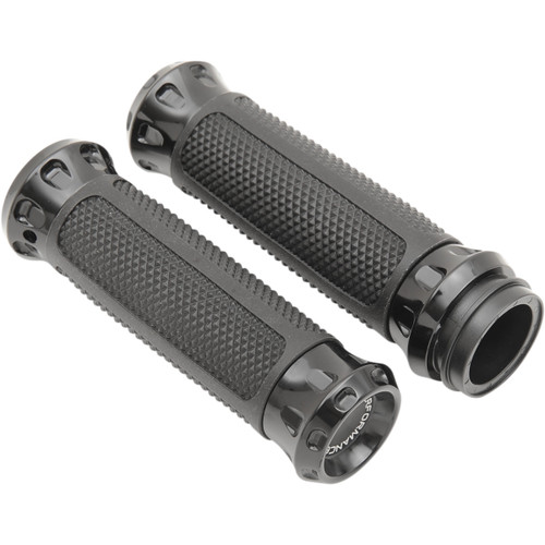 Performance Machine (PM) #0063-2082-B - Overdrive Custom Grips - TBW - Black