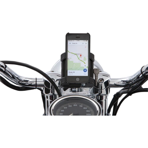 Ciro #50315 - Phone Holder - 1-1/4" Handlebar Mount - Black