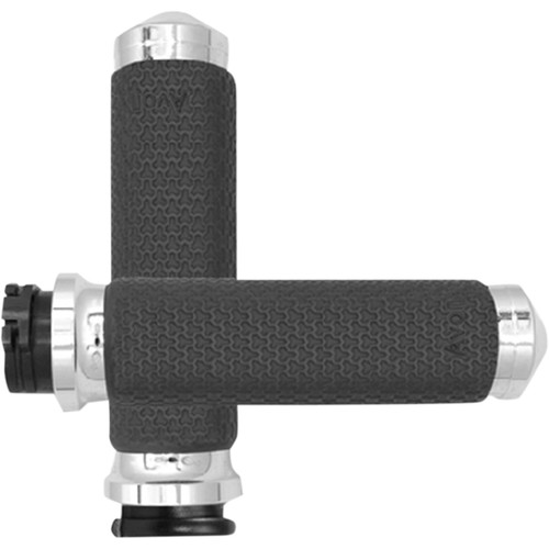 Avon Grips #MF-63-CH - Vibration Dampening Memory Foam Grips - Small - Chrome
