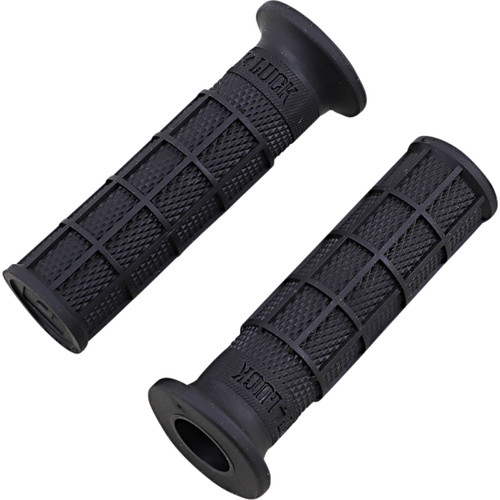 ODI #V02FWB - Hart-Luck Signature Full-Waffle Slip-On Grips - Black