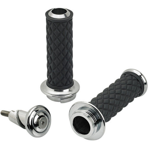 Biltwell #6605-105-01 - Alumicore Grips - TBW - Chrome