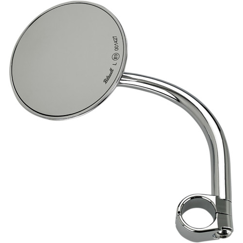 Biltwell #6503-501-531 - Mirror - Utility - Side View - Round - Clamp-On - Chrome - 1"