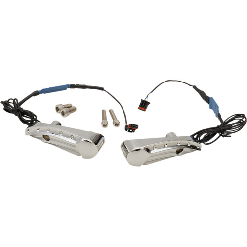 Covingtons #C1300-C - Turn Signal - Dimpled - Chrome - FLTR