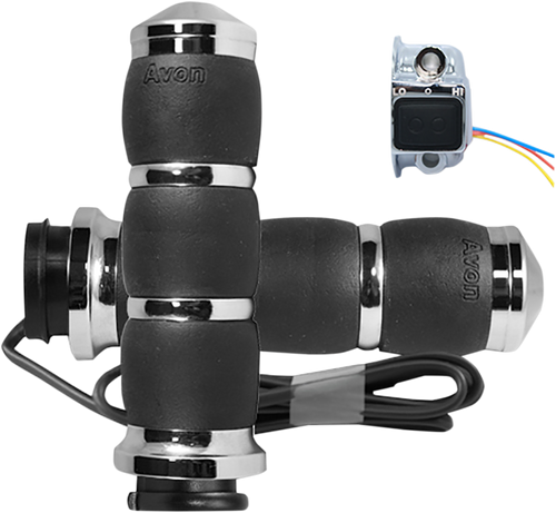 Grip - Heated - Velvet Air - TBW - Chrome