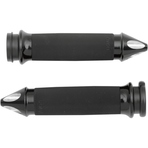 Avon Grips #CC-86-ANO-SP-FL - Custom Spike End Grips - TBW - Black