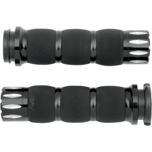 Avon Grips #AIR-90-AN-FL-RI - Rival Air Cushioned Grips - TBW - Black