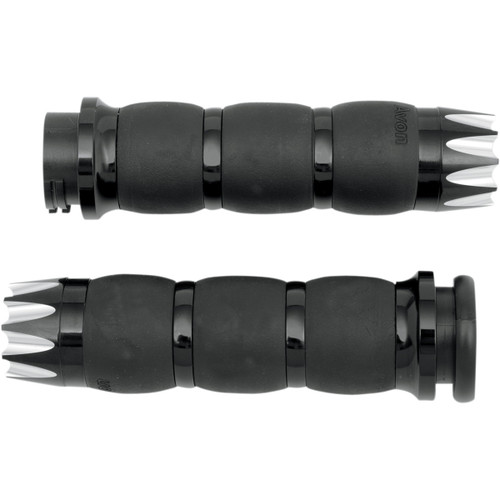 Avon Grips #AIR-96-ANO-EX - Excalibur Velvet Air Grips - Black