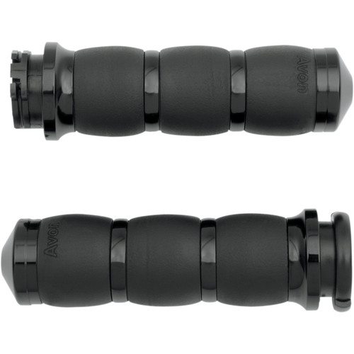 Avon Grips #AIR-96 - 3-Ring Velvet Air Grips - Black