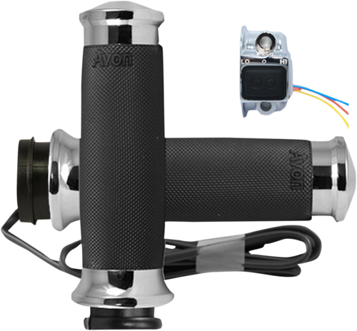 Grip - Heated - Custom Contour - TBW - Chrome