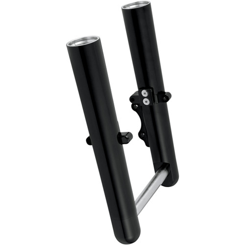 Arlen Ness #06-502 - Fork Legs - Black Anodized - Smooth - Dual Disc - '08-'13 FLT