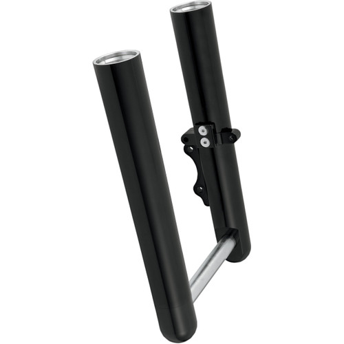Arlen Ness #40-511 - Fork Legs - Black Anodized - Hot Legs - Custom Single Disc - Smooth