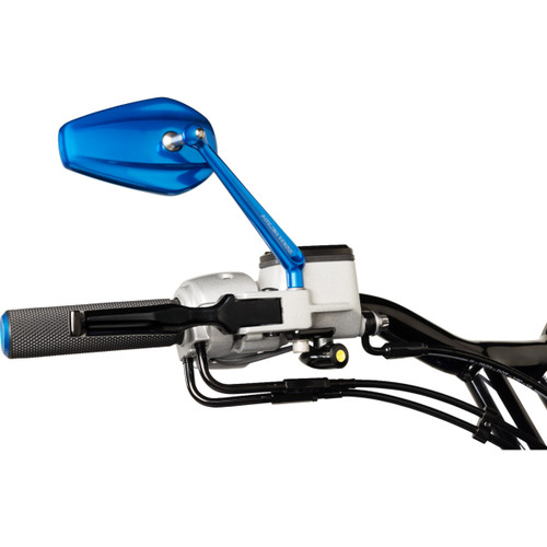 Arlen Ness #07-335 - Knurled Grips - Cable - Blue