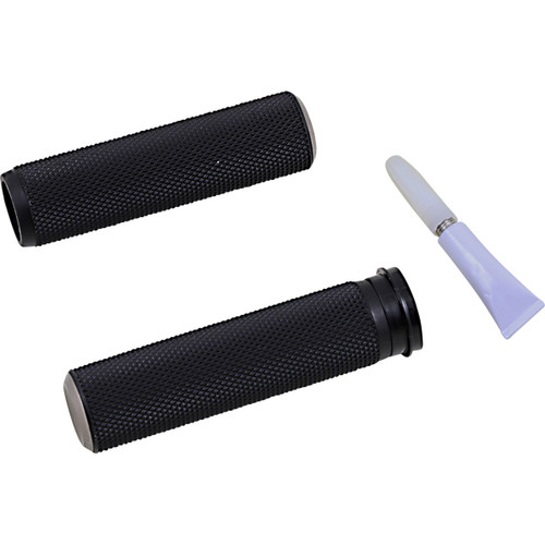Arlen Ness #07-348 - Knurled Grips - TBW - Titanium