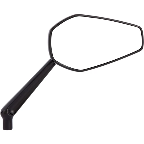 Arlen Ness #13-158 - Mirror - Mini/Stocker - Side View - Hexagon - Black - Right