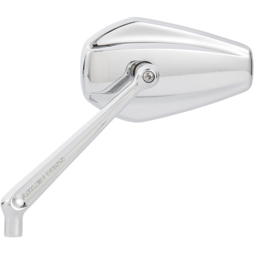 Arlen Ness #13-159 - Mirror - Mini/Stocker - Side View - Hexagon - Chrome - Right