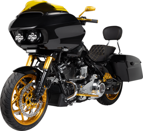 Arlen Ness #510-013 Mirror - Tearchop - Side View - Teardrop - Gold - Left