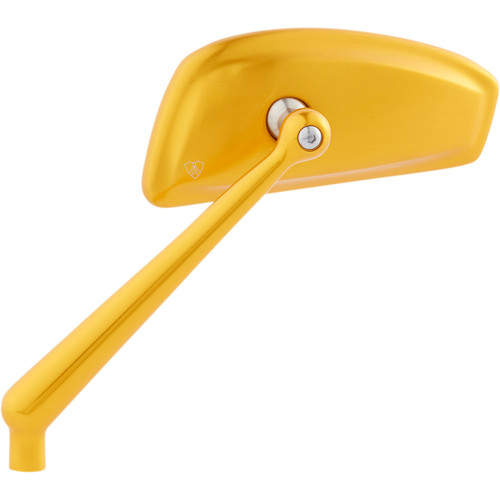 Arlen Ness #510-013 - Mirror - Tearchop - Side View - Teardrop - Gold - Left