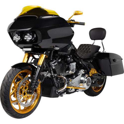 Arlen Ness #510-013 - Mirror - Tearchop - Side View - Teardrop - Gold - Left