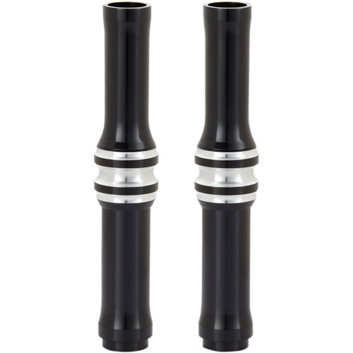 Arlen Ness #03-643 - Pushrod Tube Cover Kit - 10 Gauge® - Black - M8