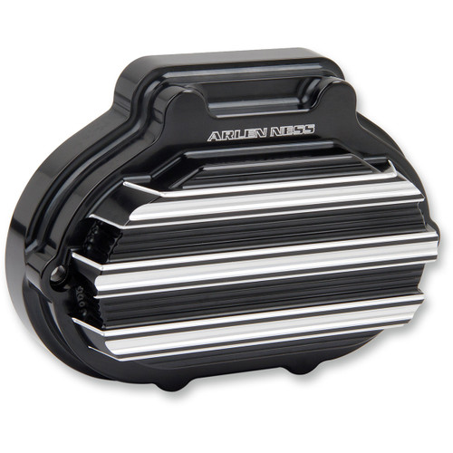 Arlen Ness #03-823 - 10-Gauge Hydraulic Clutch Actuator Cover - Black/Machined - '14-'20 Harley-Davidson