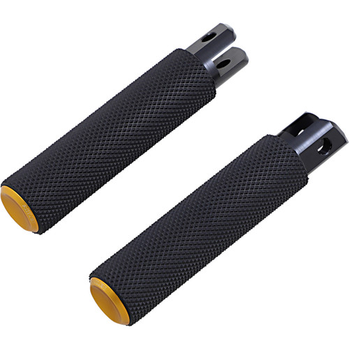 Arlen Ness #07-952 - Knurled Foot Pegs - Gold - FX/FL '18-'25