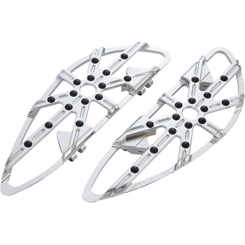 Arlen Ness #410-006 - 10 Gauge Floorboards - Driver - Chrome