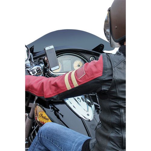 Klock Werks #KWD-04-0384 - iOmount™ for Indian - Left Perch Mount - Black - Touring